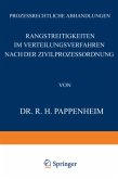 Rangstreitigkeiten im Verteilungsverfahren nach der Zivilprozessordnung