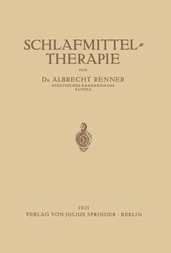 Schlafmittel-Therapie - Renner, Albrecht