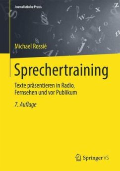 Sprechertraining, m. Audio-CD - Rossié, Michael