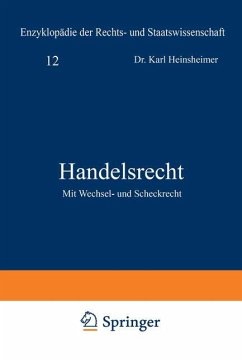 Handelsrecht - Heinsheimer, Karl;Geiler, Karl