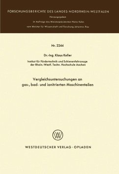 ¿Vergleichsuntersuchungen an gas-, bad- und ionitrierten Maschinenteilen¿ - Keller, Klaus