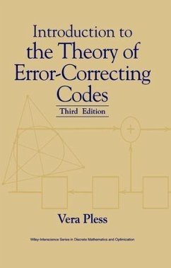 Introduction to the Theory of Error-Correcting Codes (eBook, PDF) - Pless, Vera