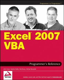 Excel 2007 VBA Programmer's Reference (eBook, ePUB) - Green, John; Bullen, Stephen; Bovey, Rob; Alexander, Michael
