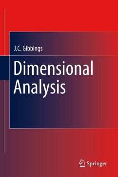 Dimensional Analysis (eBook, PDF) - Gibbings, J. C.