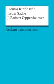 Lektüreschlüssel. Heinar Kipphardt: In der Sache J. Robert Oppenheimer (eBook, PDF)
