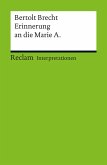 Interpretation. Bertolt Brecht: Erinnerung an die Marie A. (eBook, PDF)