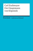 Lektüreschlüssel. Carl Zuckmayer: Der Hauptmann von Köpenick (eBook, PDF)