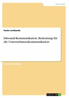 Inbound-Kommunikation. Bedeutung für die Unternehmenskommunikation - Lombardo, Paolo