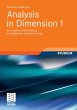 Analysis in Dimension 1 (eBook, PDF) - Bild 1