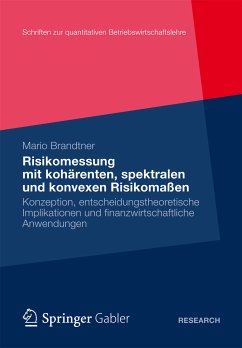 Moderne Methoden der Risiko- und Präferenzmessung (eBook, PDF) - Brandtner, Mario