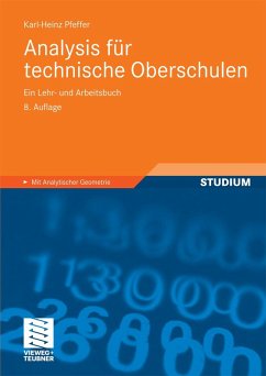 Analysis für technische Oberschulen (eBook, PDF) - Pfeffer, Karl-Heinz