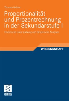 Proportionalität und Prozentrechnung in der Sekundarstufe I (eBook, PDF) - Hafner, Thomas