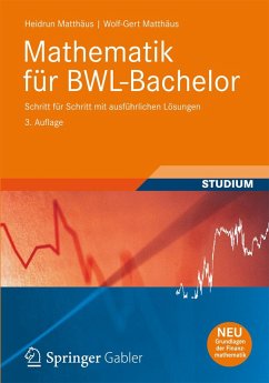 Mathematik für BWL-Bachelor (eBook, PDF) - Matthäus, Heidrun; Matthäus, Wolf-Gert