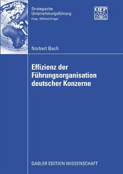 Effizienz der Führungsorganisation deutscher Konzerne (eBook, PDF) - Bach, Norbert