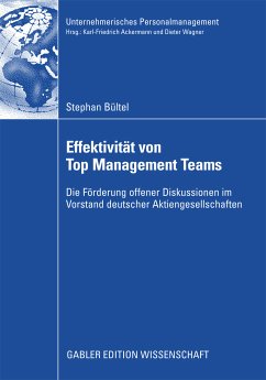 Effektivität von Top Management Teams (eBook, PDF) - Bültel, Stephan