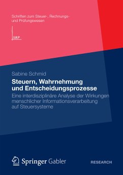 Steuern, Wahrnehmung und Entscheidungsprozesse (eBook, PDF) - Schmid, Sabine