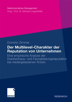 Der Multilevel-Charakter der Reputation von Unternehmen (eBook, PDF) - Zimmer, Dominic