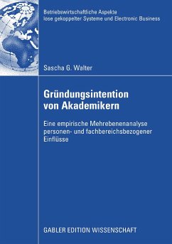 Gründungsintention von Akademikern (eBook, PDF) - Walter, Sascha