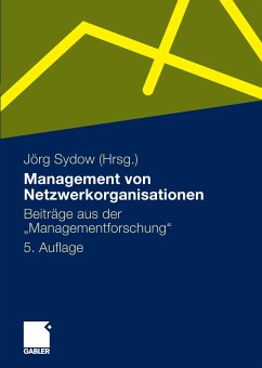 Management von Netzwerkorganisationen (eBook, PDF)