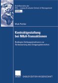 Kontraktgestaltung bei M&A-Transaktionen (eBook, PDF)