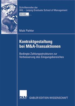 Kontraktgestaltung bei M&A-Transaktionen (eBook, PDF) - Piehler, Maik