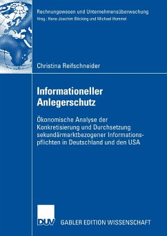 Informationeller Anlegerschutz (eBook, PDF) - Reifschneider, Christina