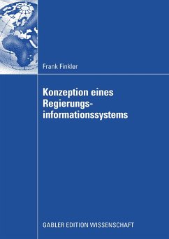 Konzeption eines Regierungsinformationssystems (eBook, PDF) - Finkler, Frank