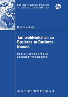 Tarifwahlverhalten im Business-to-Business-Bereich (eBook, PDF) - Stingel, Susanne