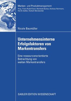 Unternehmensinterne Erfolgsfaktoren von Markentransfers (eBook, PDF) - Baumüller, Nicole