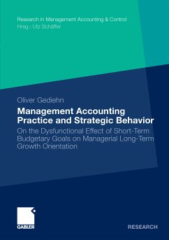 Management Accounting Practice and Strategic Behavior (eBook, PDF) - Gediehn, Oliver