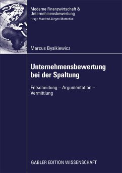 Unternehmensbewertung bei der Spaltung (eBook, PDF) - Bysikiewicz, Marcus