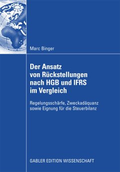 Der Ansatz von Rückstellungen nach HGB und IFRS im Vergleich (eBook, PDF) - Binger, Marc