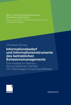 Informationsbedarf und Informationsinstrumente des betrieblichen Emissionsmanagements (eBook, PDF) - Romeo, Christiane