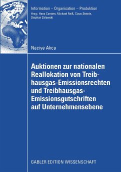 Auktionen zur nationalen Reallokation von Treibhausgas-Emissionsrechten und Treibhausgas-Emissionsgutschriften auf Unternehmensebene (eBook, PDF) - Akca, Naciye