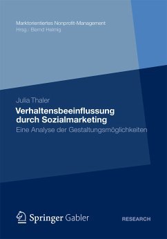 Verhaltensbeeinflussung durch Sozialmarketing (eBook, PDF) - Thaler, Julia