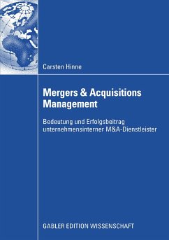 Mergers & Acquisitions Management (eBook, PDF) - Hinne, Carsten