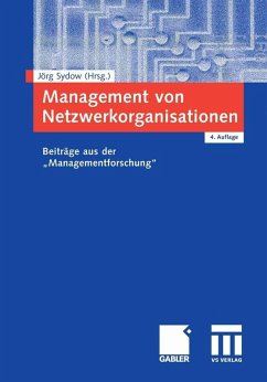 Management von Netzwerkorganisationen (eBook, PDF)