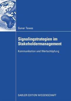 Signalingstrategien im Stakeholdermanagement (eBook, PDF) - Tewes, Gunar