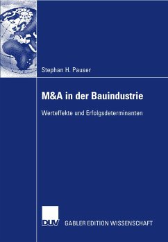 M&A in der Bauindustrie (eBook, PDF) - Pauser, Stephan