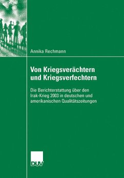 Von Kriegsverächtern und Kriegsverfechtern (eBook, PDF) - Rechmann, Annika