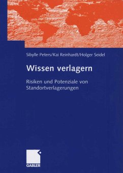 Wissen verlagern (eBook, PDF) - Peters, Sibylle; Reinhardt, Kai; Seidel, Holger