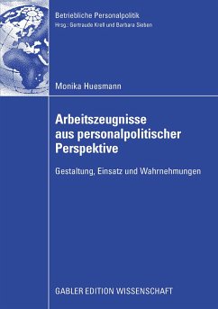 Arbeitszeugnisse aus personalpolitischer Perspektive (eBook, PDF) - Huesmann, Monika