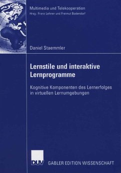 Lernstile und interaktive Lernprogramme (eBook, PDF) - Staemmler, Daniel