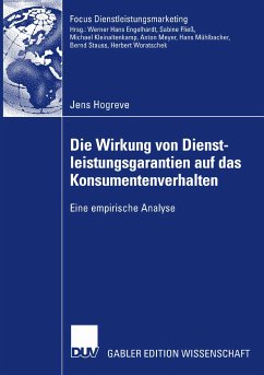 Die Wirkung von Dienstleistungsgarantien auf das Konsumentenverhalten (eBook, PDF) - Hogreve, Jens