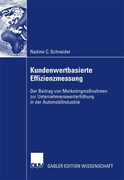 Kundenwertbasierte Effizienzmessung (eBook, PDF) - Schneider, Nadine