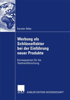 Werbung als Schlüsselfaktor bei der Einführung neuer Produkte (eBook, PDF) - Hiller, Kerstin