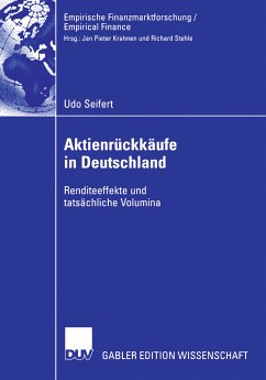 Aktienrückkäufe in Deutschland (eBook, PDF) - Seifert, Udo