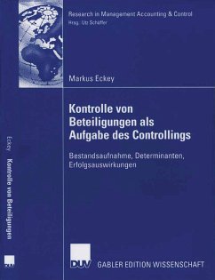 Kontrolle von Beteiligungen als Aufgabe des Controllings (eBook, PDF) - Eckey, Markus