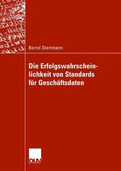 Cover Die Erfolgswahrscheinlichkeit von Standards für Geschäftsdaten (eBook, PDF)