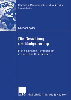 Die Gestaltung der Budgetierung (eBook, PDF) - Zyder, Michael